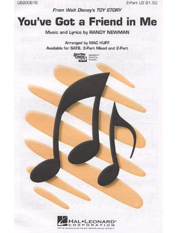Randy Newman You‘ve Got A Friend In Me (2-Part) (noty pro dvojhlasý zpěv, klavír) - SADA 5 ks Značkový
