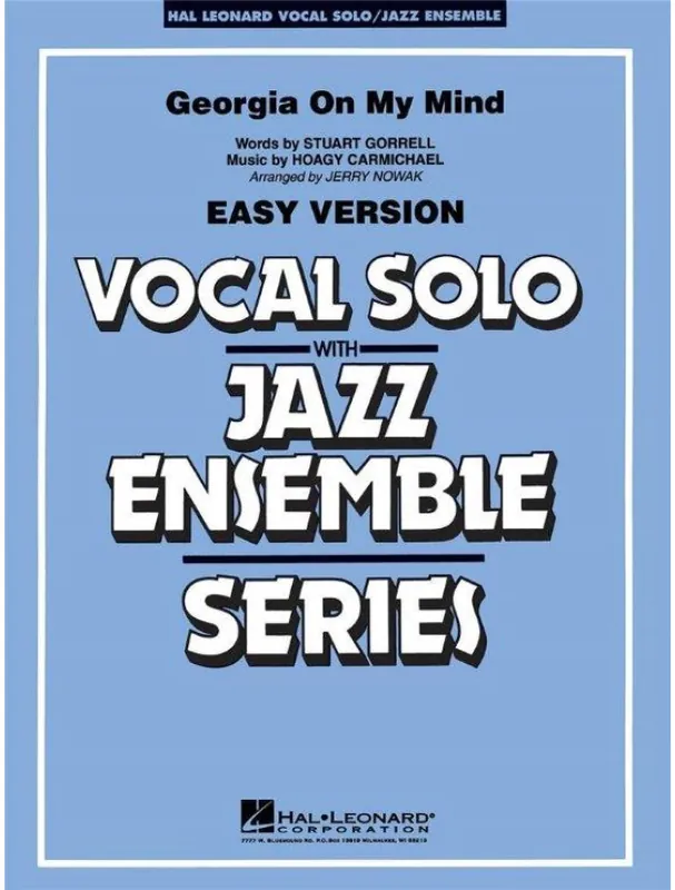 Expresní Doručení Ray Charles Georgia On My Mind (snadné noty pro jazzový orchestr+zpěv, party, partitura)