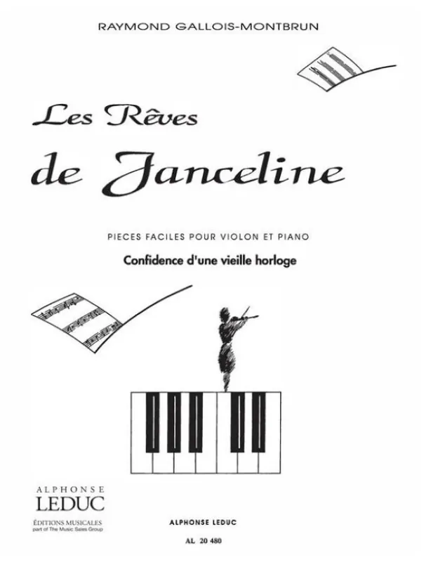 Nejprodávanější Raymond Gallois Montbrun Les Reves de Janceline Confidences (noty na housle, klavír)
