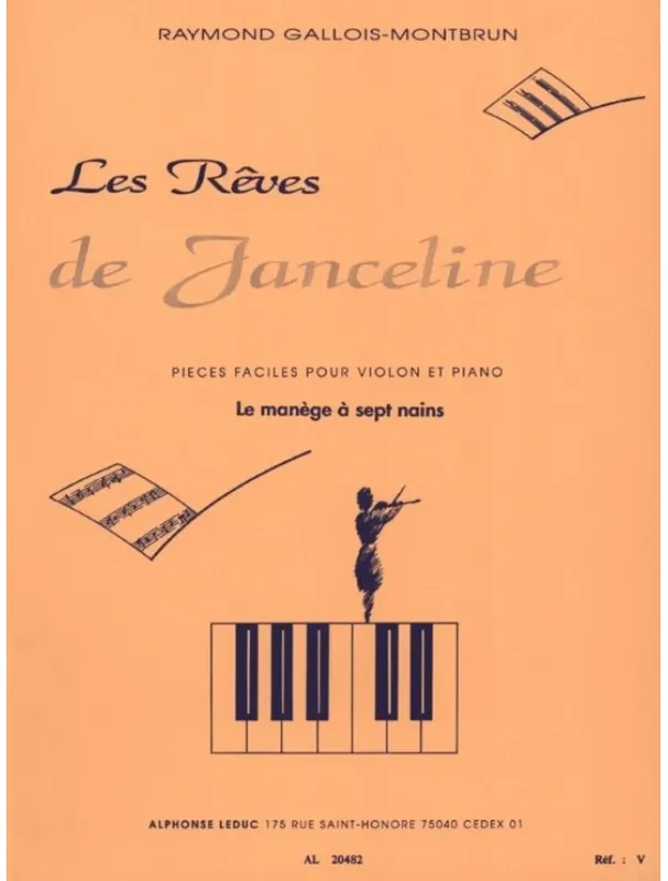 Raymond Gallois Montbrun Les Reves de Janceline Le Manege (noty na housle, klavír) Finální Výprodej