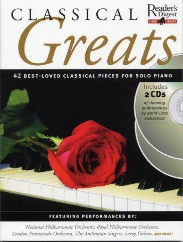 Tovární Cena Reader‘s Digest Piano Library Classical Greats (noty, sólo klavír)