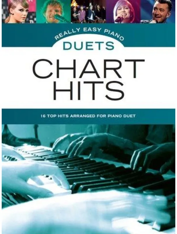 Autentický Really Easy Piano Duets Chart Hits (noty na čtyřruční klavír)