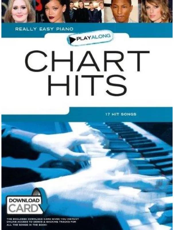 Víkendová Akce Really Easy Piano Playalong Chart Hits (noty na snadný sólo klavír) (+audio)