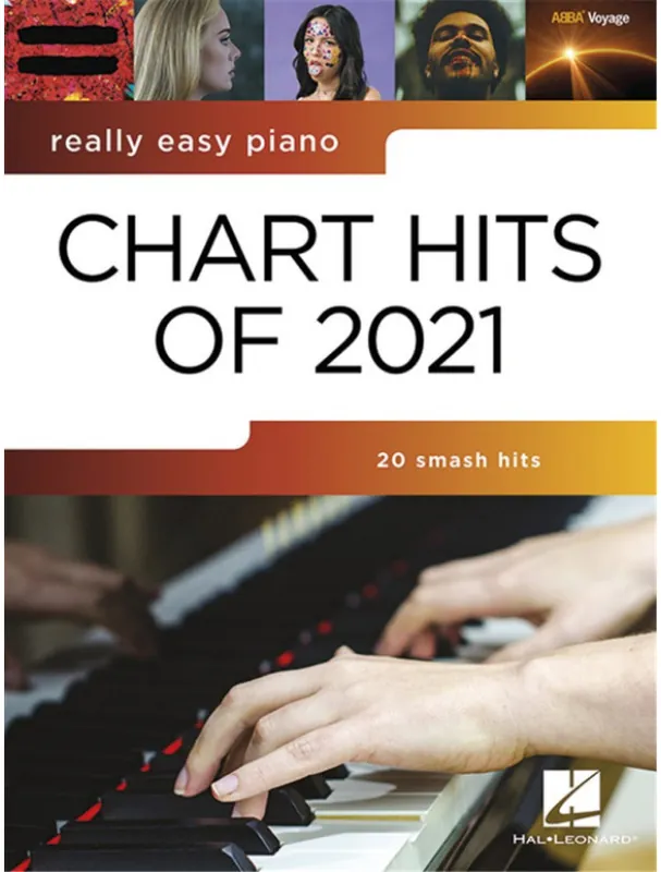Sezónní Sleva Really Easy Piano Chart Hits 2021 (noty na snadný klavír)