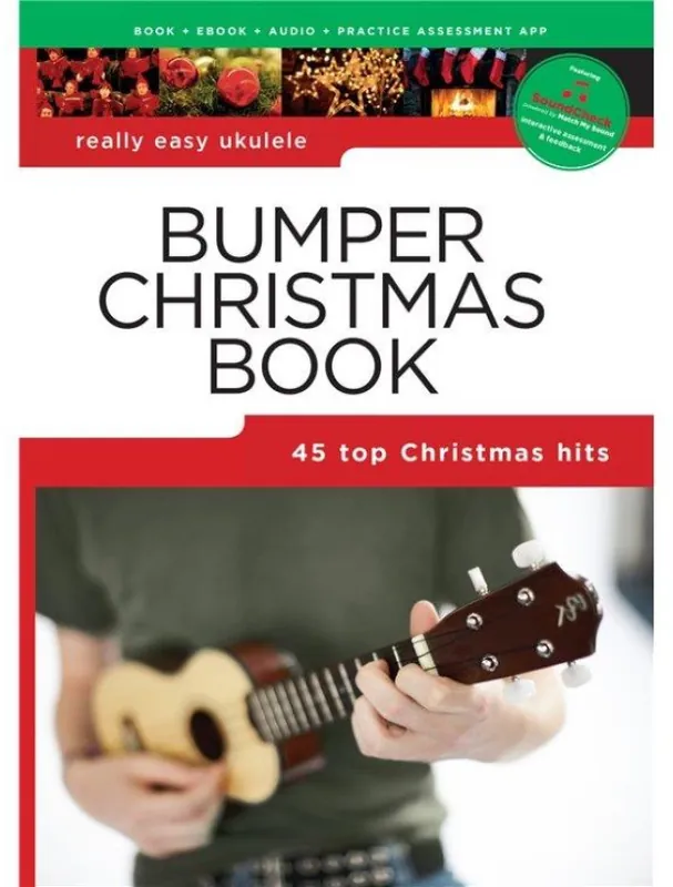 Really Easy Ukulele Bumper Christmas Book (noty, melodická linka, akordy) (+audio & software & eBook) Akční Cena