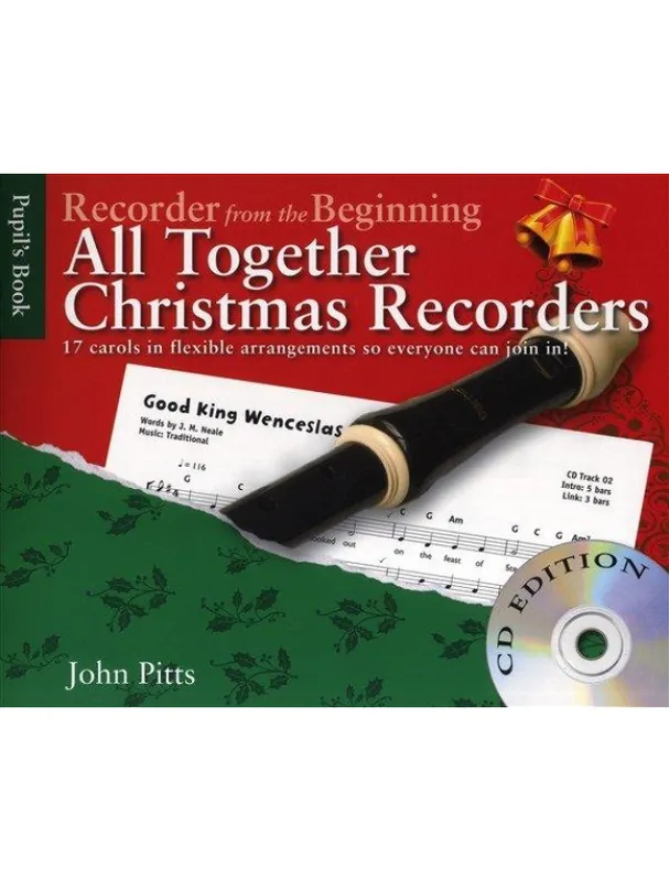 Recorder From The Beginning - All Together Christmas Recorders (noty na zobcovou flétnu) (+audio) Dokud Zásoby Vydrží