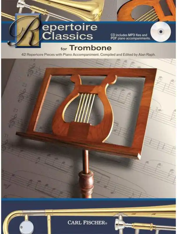 Repertoire Classics for Trombone (noty na pozoun, klavír) (+audio) Výprodej