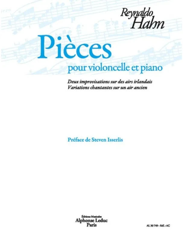 Reynaldo Hahn Pieces (noty na violoncello, klavír) Nejprodávanější