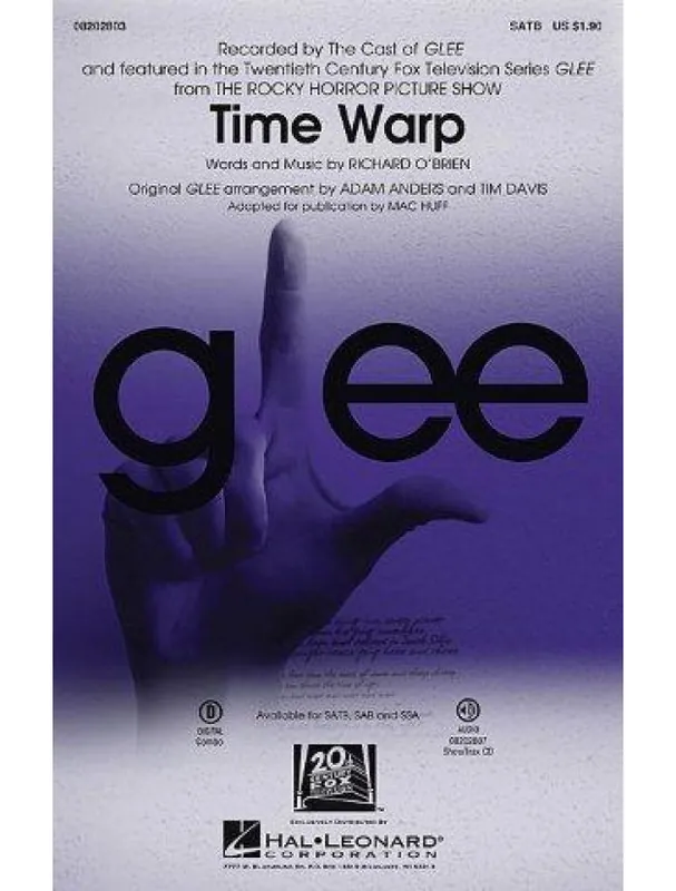 Richard O‘Brien Time Warp (The Rock Horror Picture Show) - SATB (noty na sborový zpěv) - SADA 5 ks Ověřený