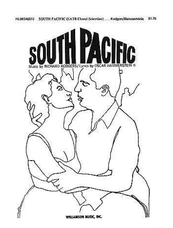 Must-Have Richard Rodgers South Pacific Medley (noty na sborový zpěv SATB, klavír) - SADA 5 ks