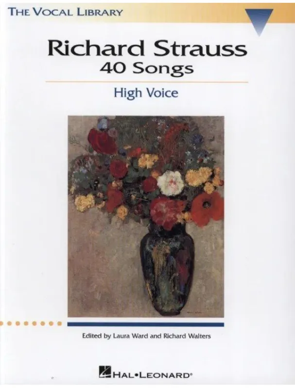 Richard Strauss 40 Songs - High Voice (noty na klavír, zpěv) Nejlepší Volba