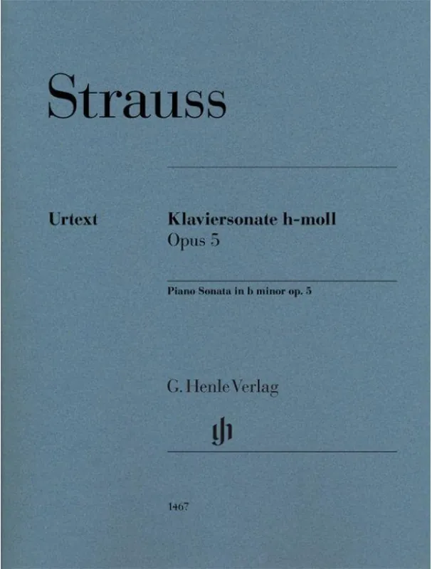 Super Cena Richard Strauss Piano Sonata in b minor op. 5 (noty na klavír)