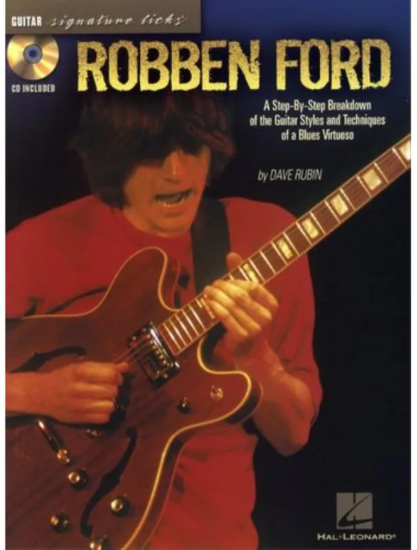 Časově Omezené Robben Ford Signature Licks (tabulatury, noty, kytara) (+audio)