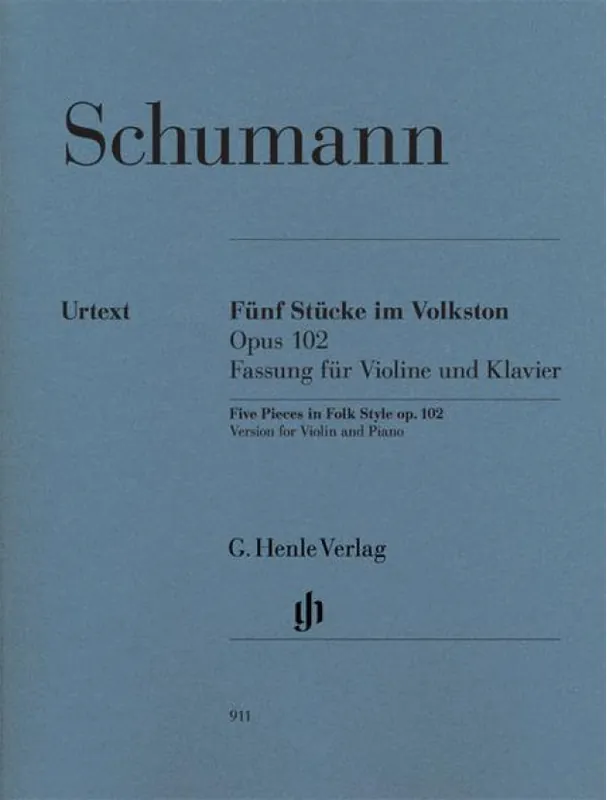 Robert Schumann 5 Pieces in Folk Style, Op. 102 (noty na housle, klavír) Poslední Šance