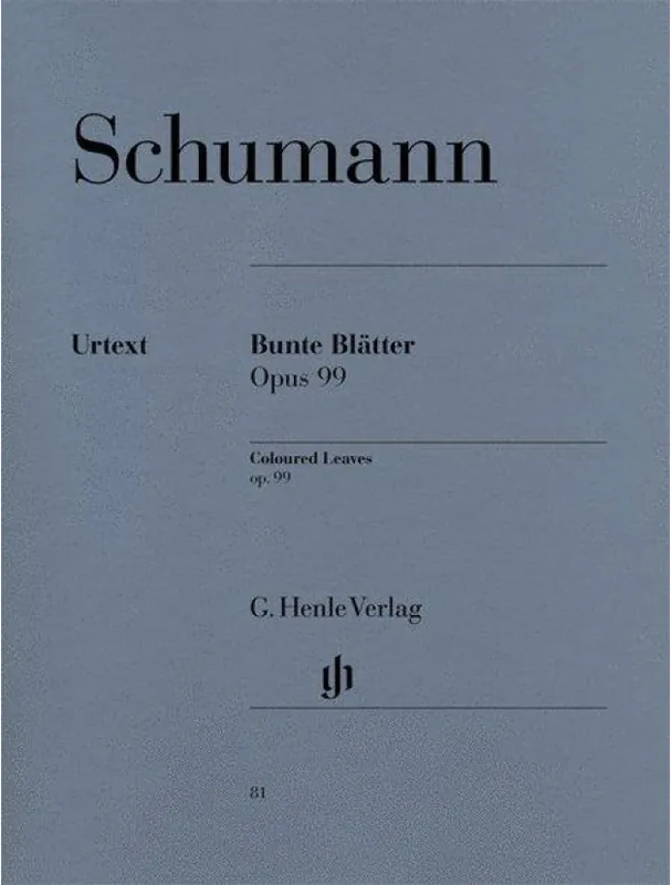 Robert Schumann Bunte Blätter Op. 99 (noty na klavír) Časově Omezené