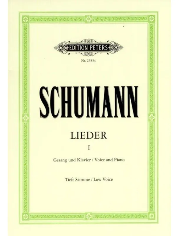 Výhodná Nabídka Robert Schumann Lieder 1 – Low Voice (noty na klavír, zpěv)