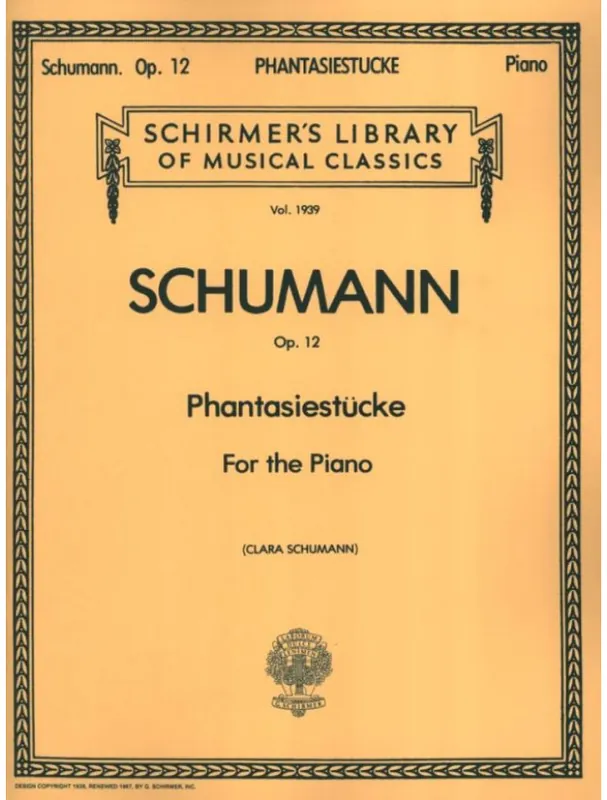 Robert Schumann Phantasiestücke, Op. 12 (noty na sólo klavír) Výprodej