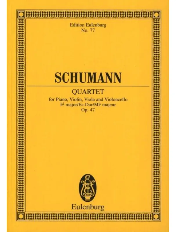 Robert Schumann Quartet In E Flat Major Op. 47 (noty, partitura) Nová Kolekce