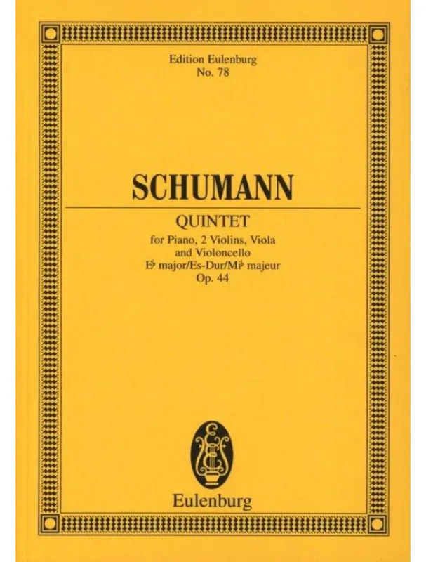 Akční Cena Robert Schumann Quintet In E Flat Op.44 (noty, partitura)