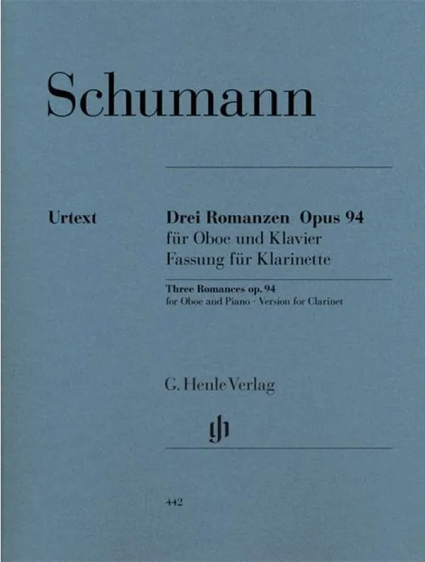 Robert Schumann Romances For Oboe (noty na klarinet, klavír) Nejlepší Volba