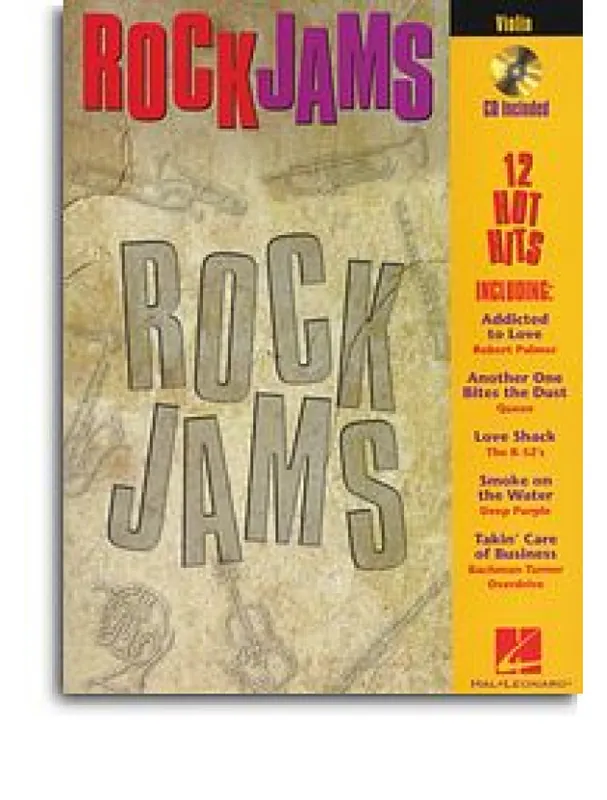 Rychlé Dodání Rock Jams (noty, housle) (+audio)