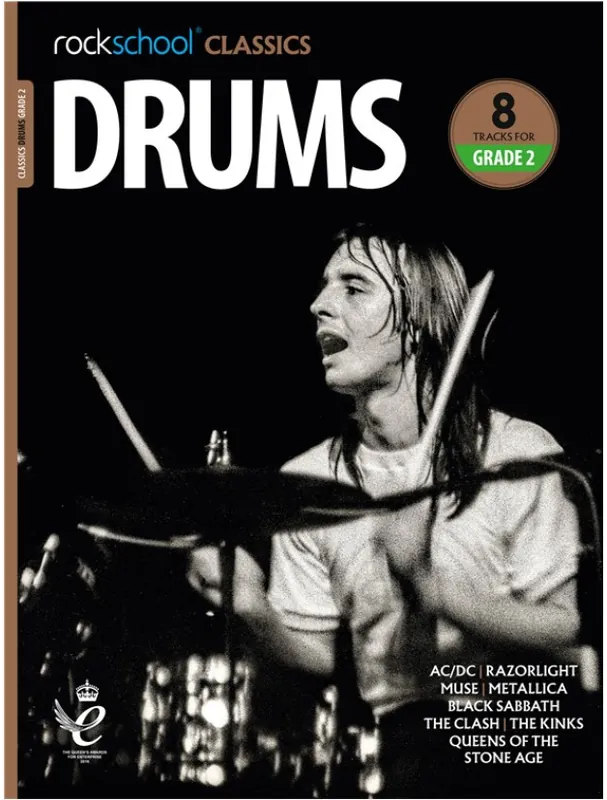 Rockschool Classics Drums Grade 2 - 2018+ (noty na bicí) (+audio) Sezónní Sleva