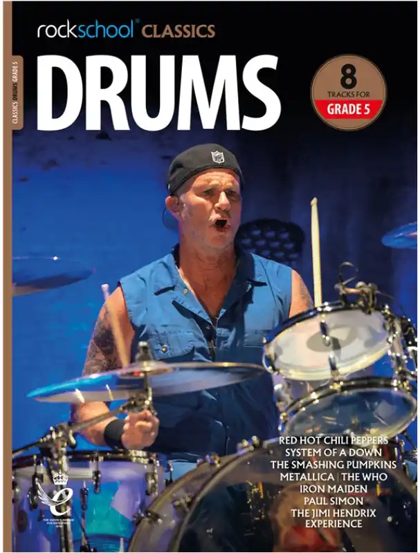 Rockschool Classics Drums Grade 5 - 2018+ (noty na bicí) (+audio) Aktuální