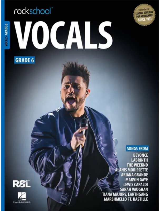 Nejprodávanější Rockschool Vocals Grade 6 2021 (noty na zpěv)