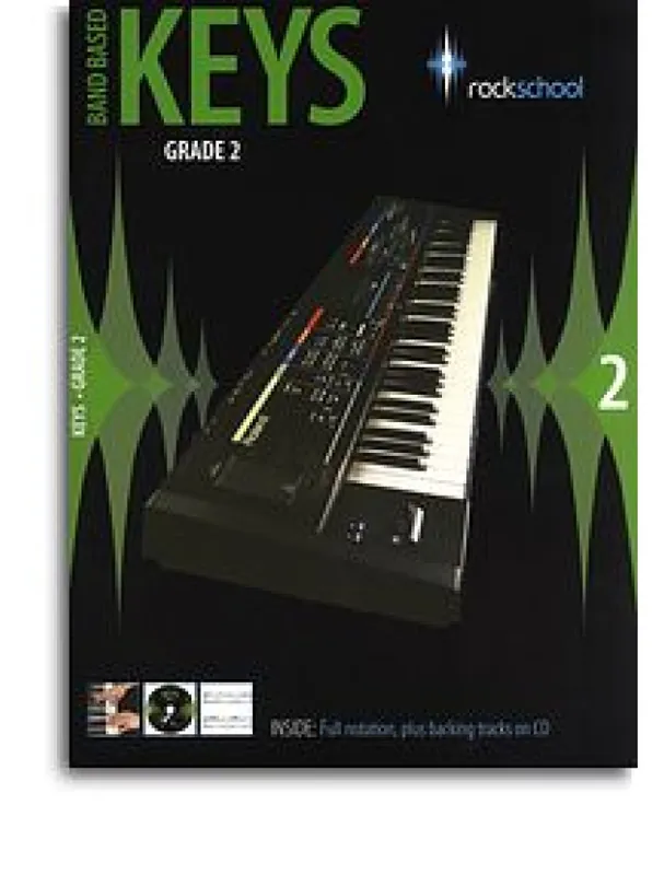 Vrácení Zdarma Rockschool Band Based Keys - Grade 2 (noty, keyboard)