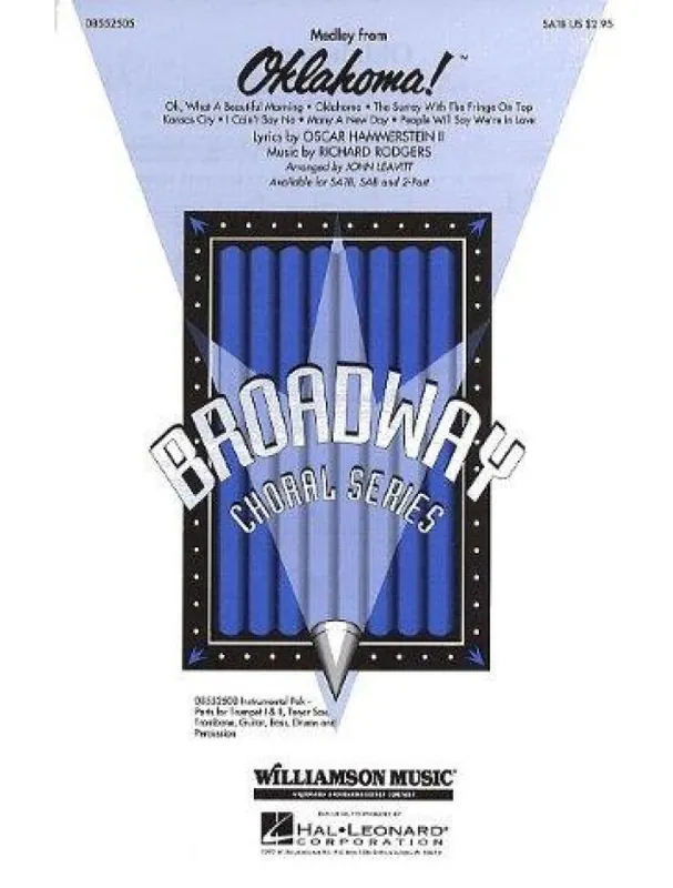 Nejprodávanější Rodgers And Hammerstein Oklahoma! - Medley (noty na sborový zpěv SATB, klavír) - SADA 5 ks