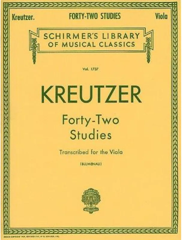 Rodolphe Kreutzer 42 Studies (noty na violu) Sleva