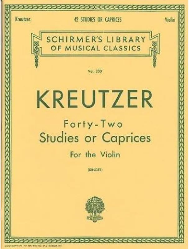 Rodolphe Kreutzer 42 Studies Or Caprices (noty na housle) Časově Omezené