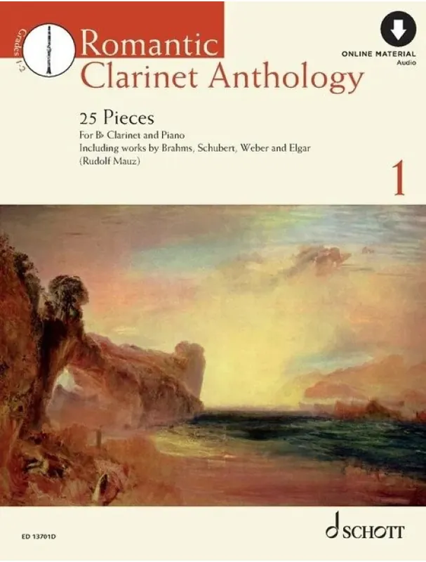 Romantic Clarinet Anthology 1 (noty na klarinet, klavír)(+audio) Omezená Nabídka