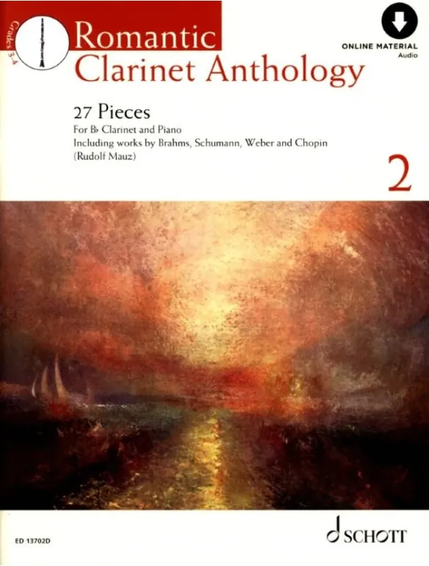 Finální Výprodej Romantic Clarinet Anthology 2 (noty na klarinet, klavír)(+audio)
