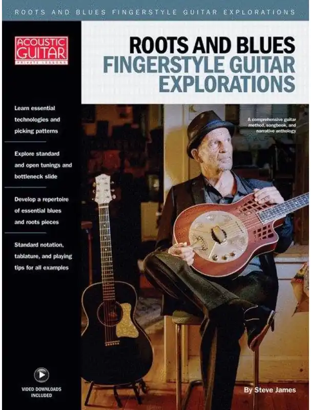 Ihned K Objednání Roots & Blues Fingerstyle Guitar Explorations (noty, tabulatury na kytaru) (+video)