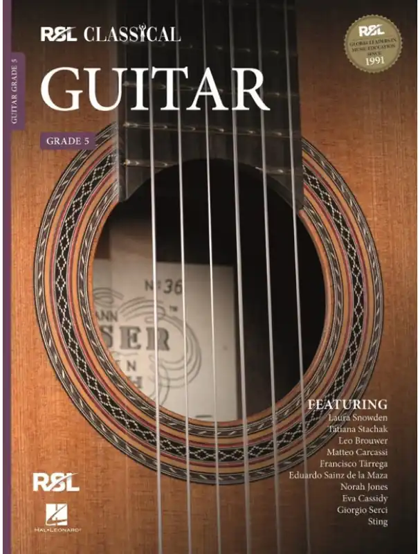 Super Cena RSL Classical Guitar Grade 5 - 2022 (noty na kytaru)