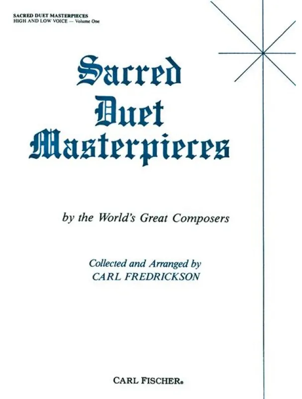 Tovární Cena Sacred Duet Masterpieces (noty na zpěv, klavír)