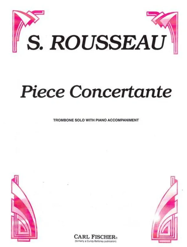 Oblíbený Samuel Rousseau Piece Concertante (noty na pozoun, klavír)