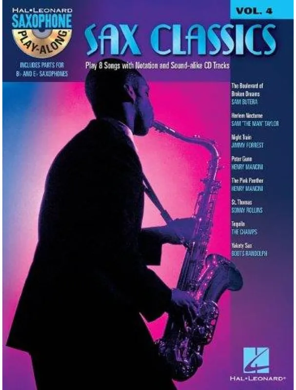 Saxophone Play-Along 4 Sax Classics (noty na saxofon) (+audio) Akční Nabídka