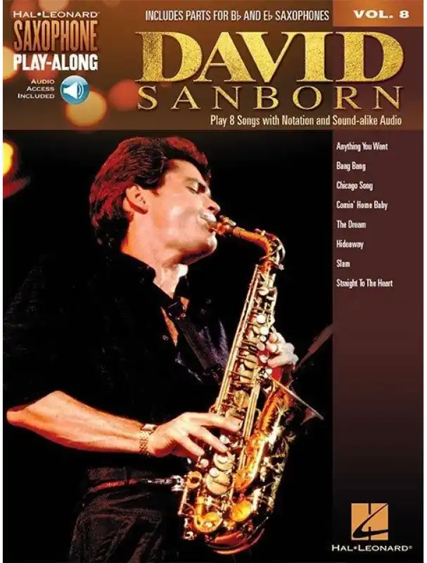 Zlevněný Saxophone Play-Along 8 David Sanborn (noty na saxofon) (+audio)