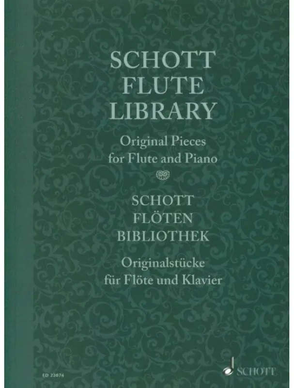 Originální Schott Flute Library (noty na příčnou flétnu, klavír)