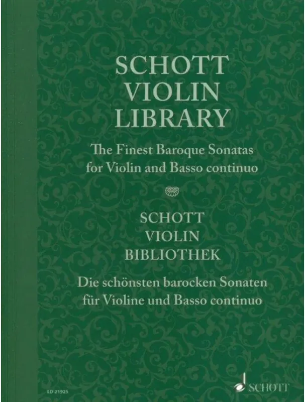 Schott Violin Library (noty na housle, basso continuo) Zlevněný