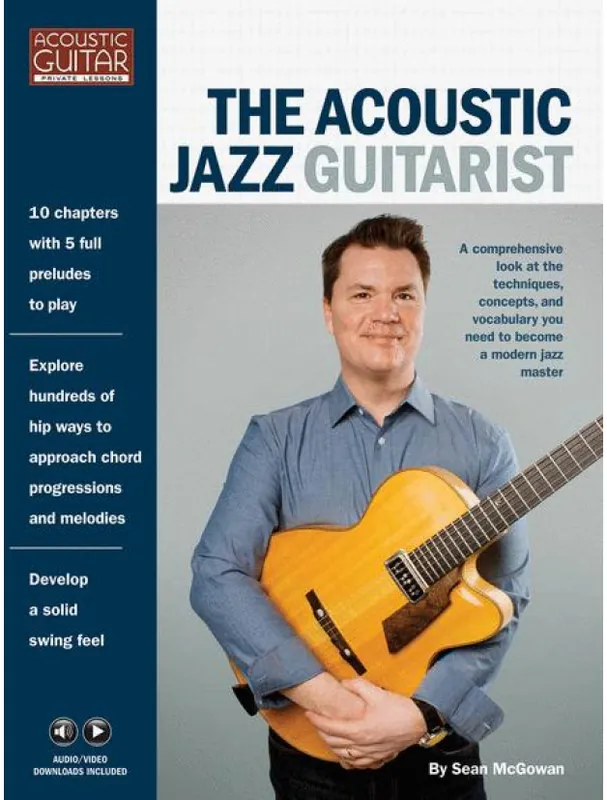 Sean McGowan The Acoustic Jazz Guitarist (noty, tabulatury na kytaru)(+audio/video) Bezpečná Platba