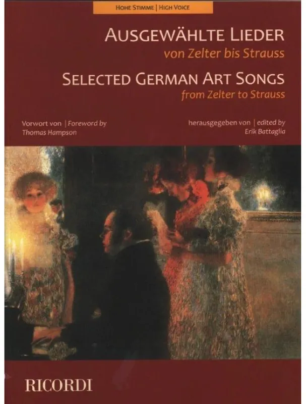 Ověřený Selected German Art Songs from Zelter to Strauss - High Voice (noty na klavír, zpěv)