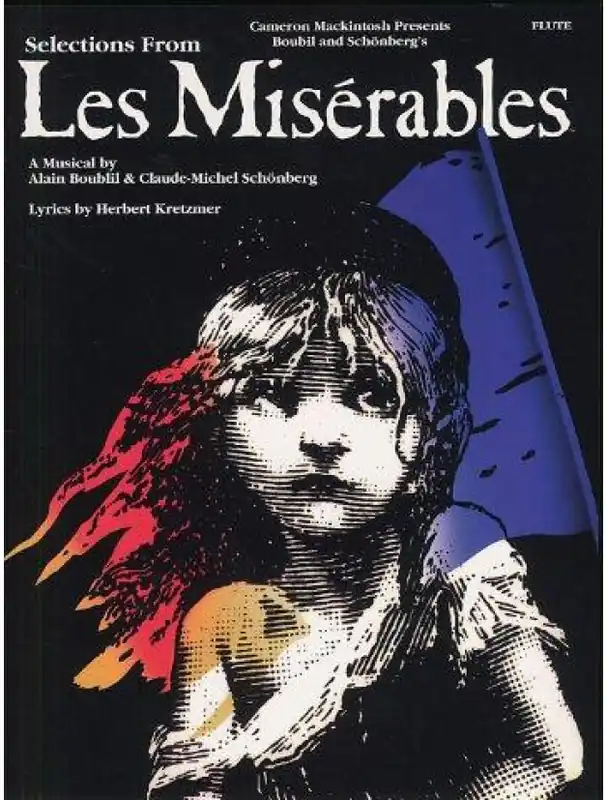 Koupit Online Selections From Les Misérables (Bídníci) For Flute (noty, příčná flétna, s akordovými značkami)