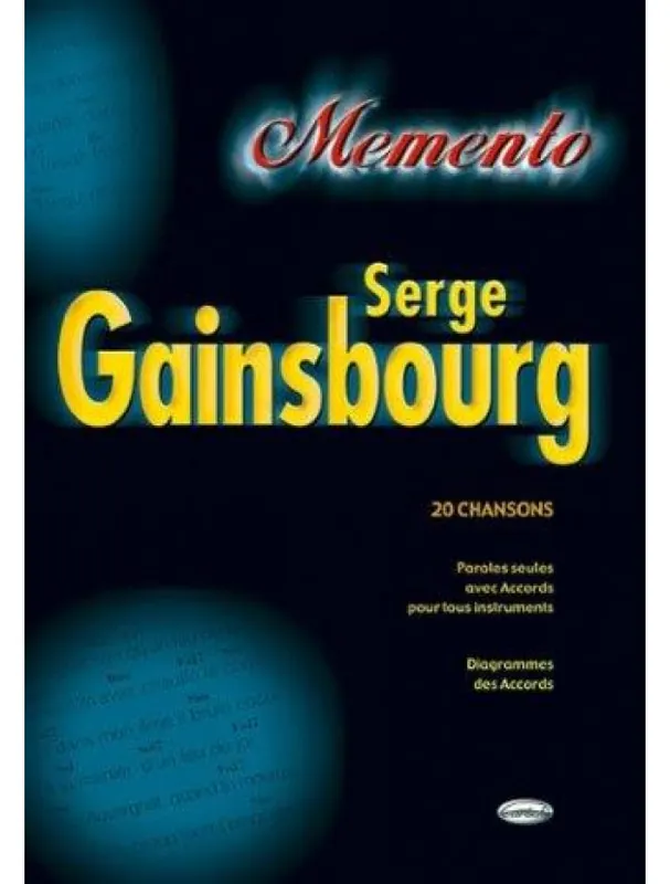 Serge Gainsbourg Memento (akordy na kytaru, texty písní) Cenově Výhodný