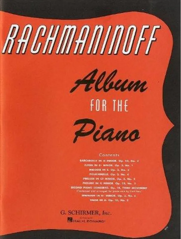 Novinka Sergei Rachmaninov Album For The Piano (noty na sólo klavír)