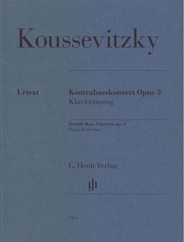 Nejprodávanější Sergej Kusevickij Double Bass Concerto op. 3 (noty na kontrabas, klavír)