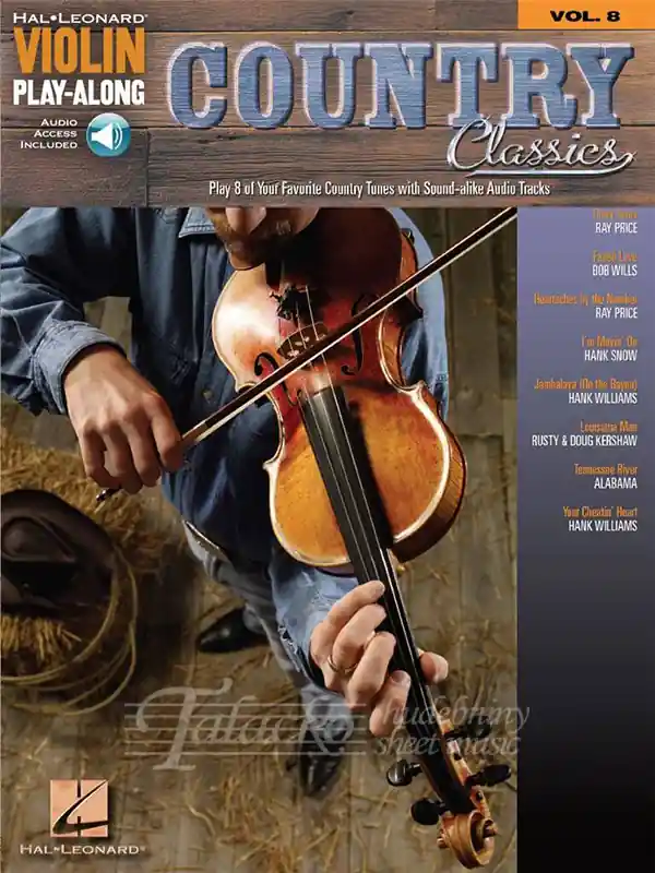 Hal Leonard Violin Play-Along Vol. 8 Country Classics Výhodná Nabídka