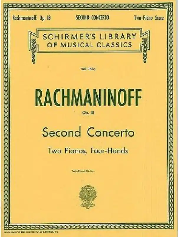 Nakupujte Hned Sergej Rachmaninov Piano Concerto No.2 In C Minor Op.18 (noty na čtyřruční klavír)